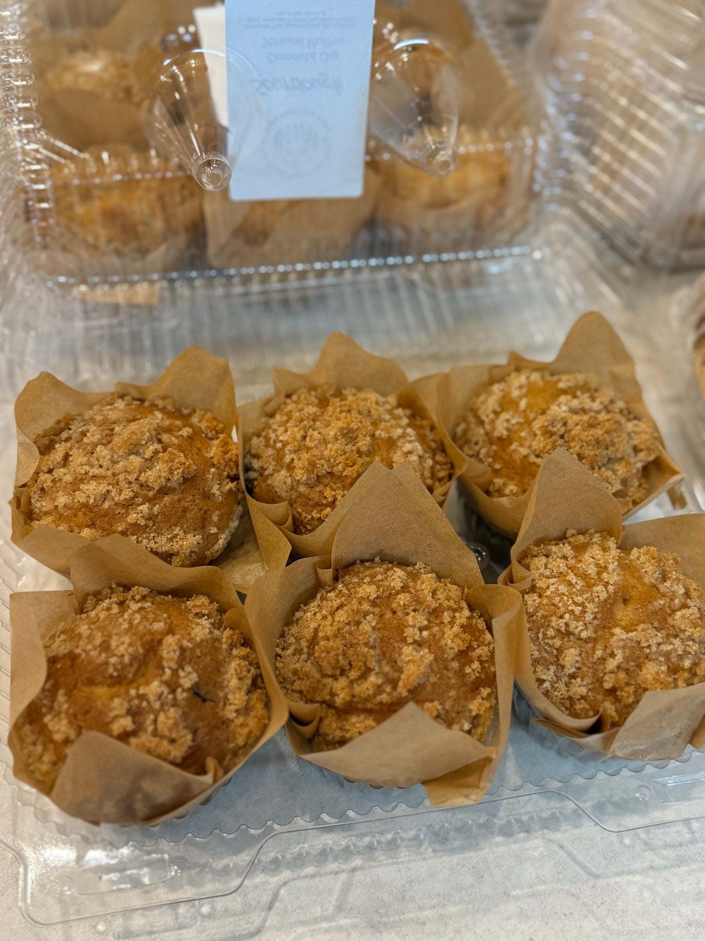 Sourdough Lemon Poppyseed Streusel muffins