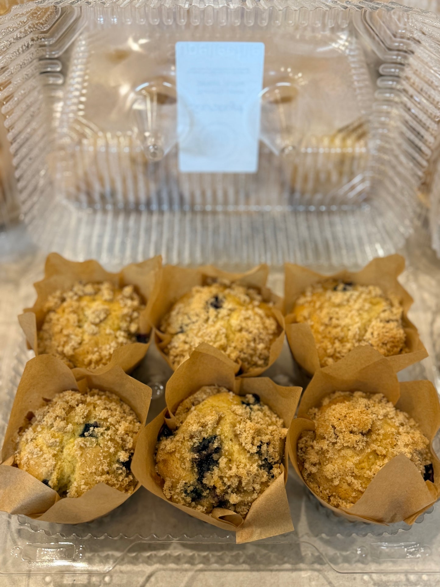 Sourdough Blueberry Lemon Streusel Muffins