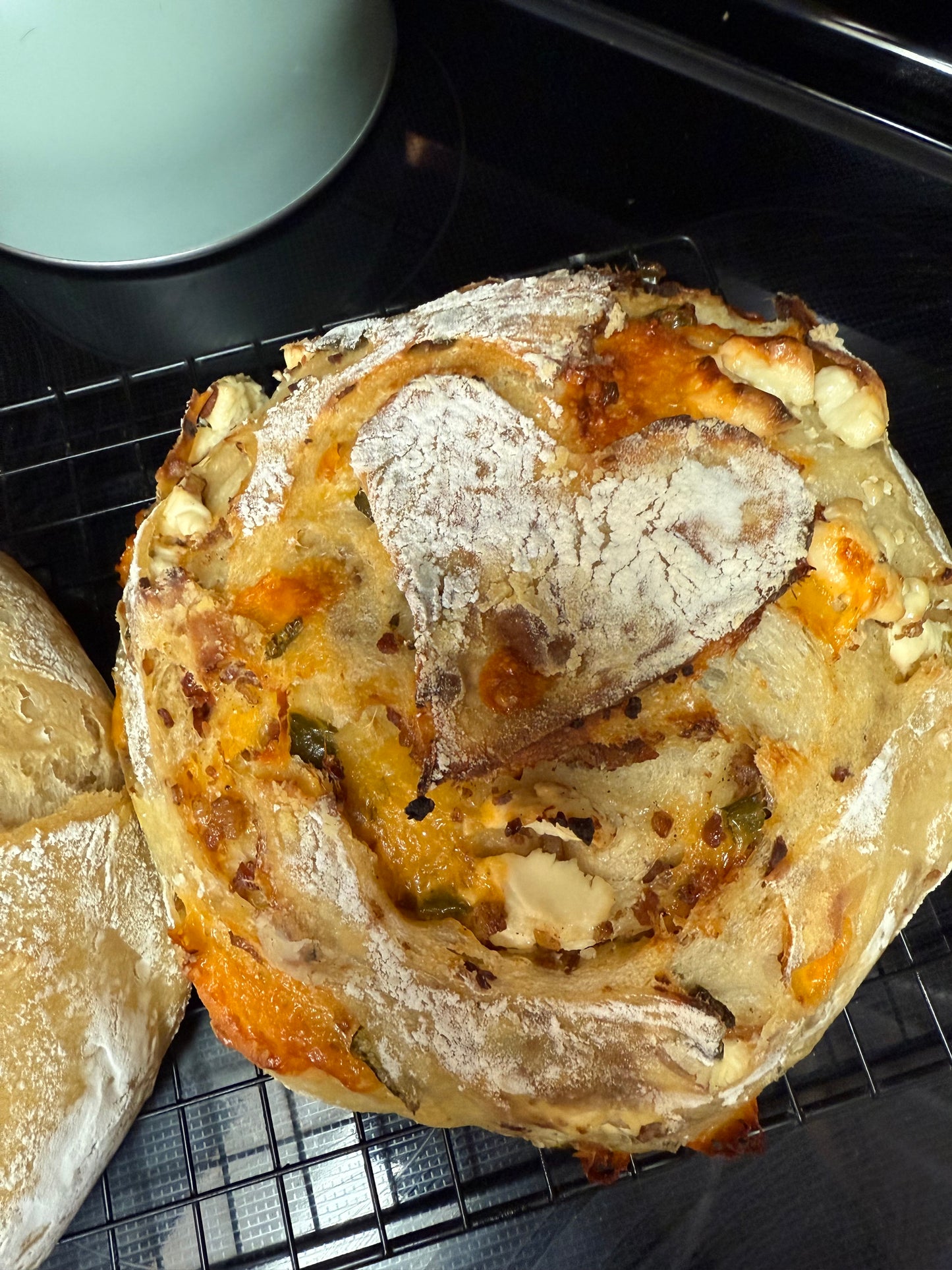Bacon, Cheddar, Cream Cheese, Jalapeño Sourdough Bread