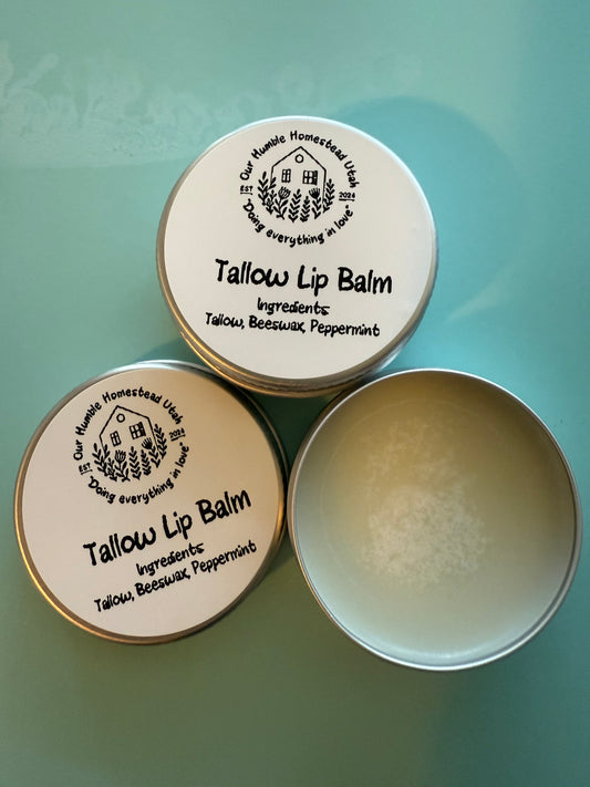 Tallow Lip Balm- Peppermint