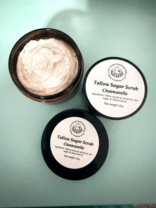 Chamomile Tallow Sugar Scrub
