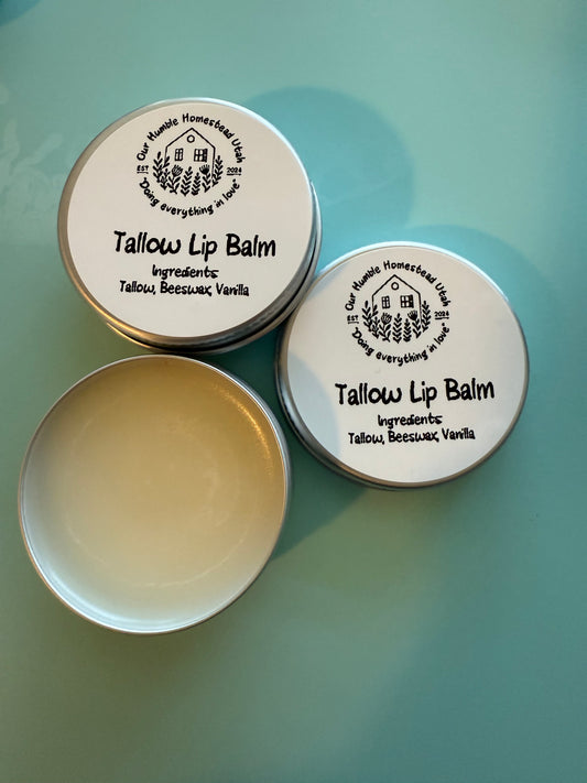 Tallow Lip Balm- Vanilla